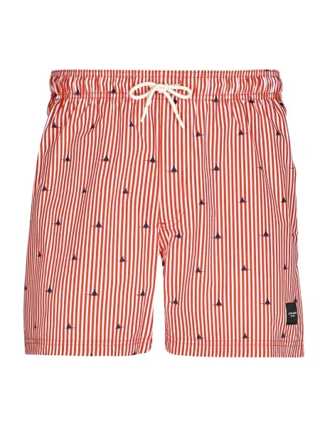 Pantaloni Jack & Jones roșu