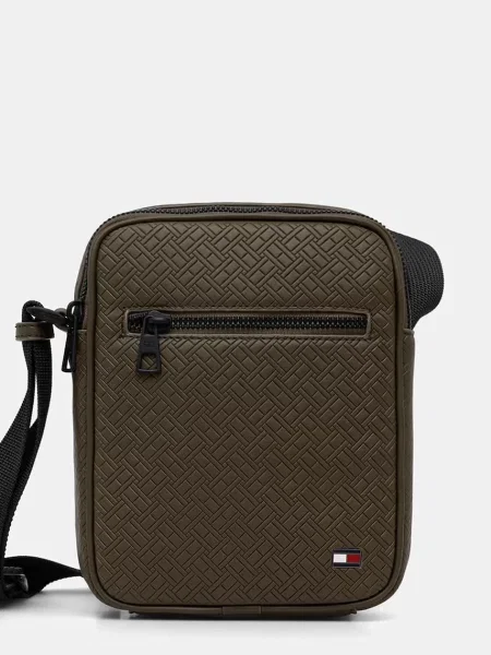 Tommy Hilfiger Torbica iz umetnega usnja zelena
