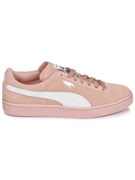 Pantofi Puma din piele de căprioară clasici roz