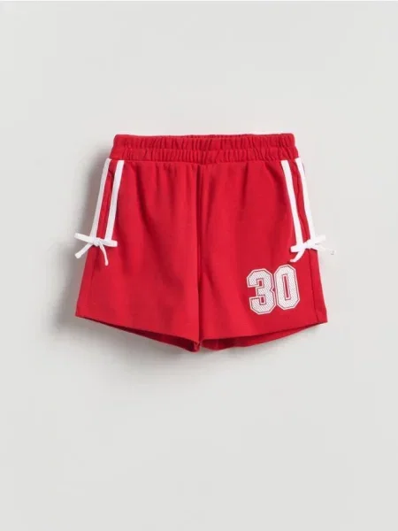 Reserved Шорти з принтом червоний