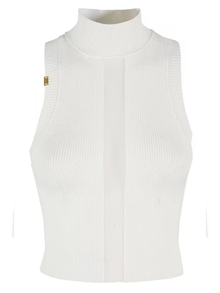 Top Elisabetta Franchi alb