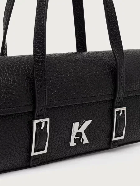 Karl Lagerfeld Jeans geantă baguette pentru femei cu imitație de piele negru