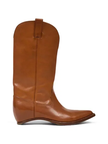 Cizme de cowboy Maison Margiela din piele cowboy maro