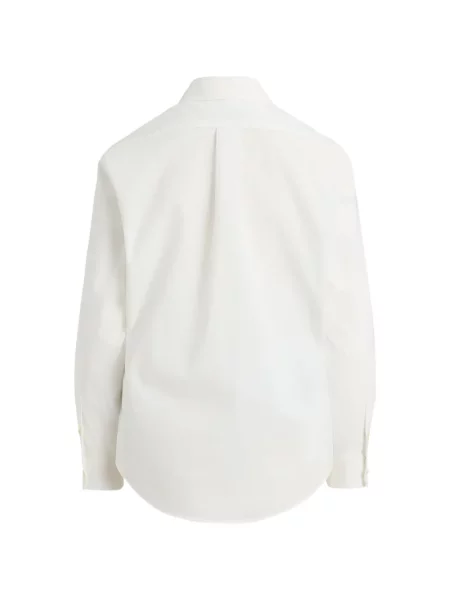 Fleece polo Polo Ralph Lauren με κέντημα με λαιμόκοψη v κόκκινο