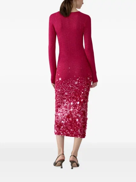 Rochie midi Carolina Herrera roșu