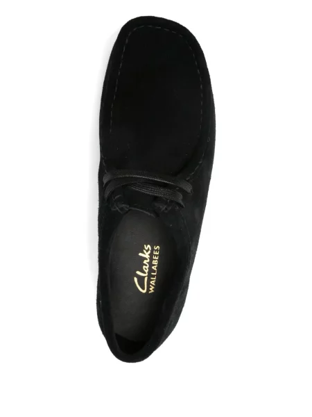 Pantofi derby Clarks din piele de căprioară negru