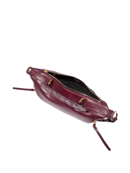 Кожена кожена чанта Lancel червено