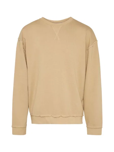 Urban Classics Mikina Open Edge Crew písková