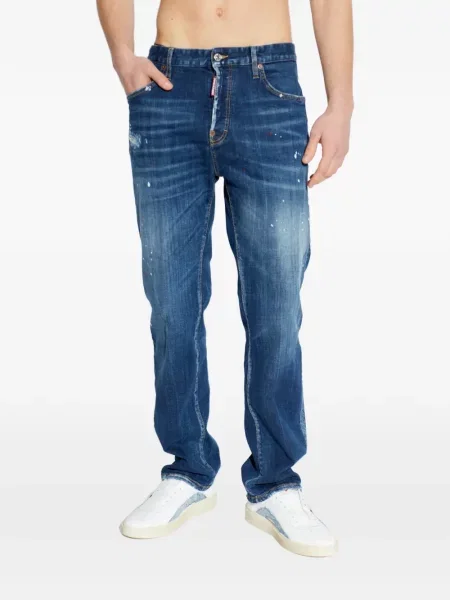 Blugi Dsquared2 zdrențuiți albastru