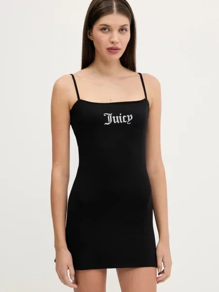 Juicy Couture sukienka HAYLEY MINI DRESS mini dopasowana czarny