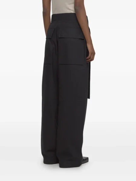 Cu centură pantaloni Jil Sander negru