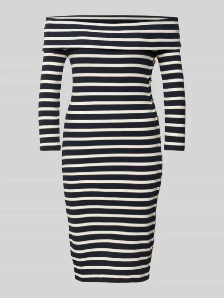 Lauren Ralph Lauren sukienka mini dopasowana granatowy