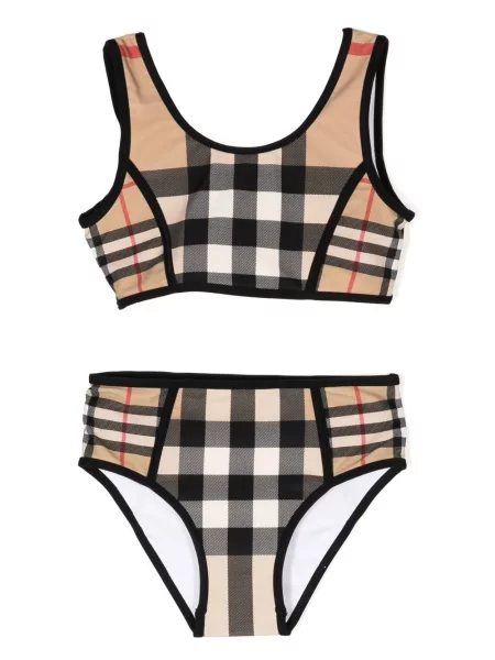 Bikini dziecięce Burberry brązowe
