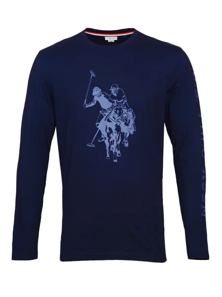 U.S. POLO ASSN. Tricou bleumarin / deschis albastru