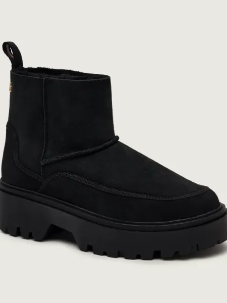 Tommy Hilfiger Cizme de zăpadă Real Shearling Pullon negru