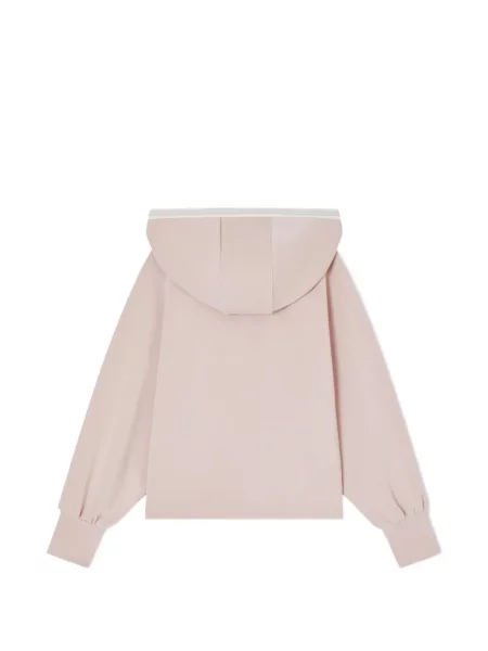 Bluza z kapturem dziecięca Emporio Armani różowa