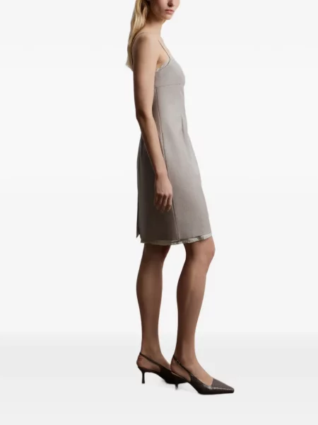 Rochie mini 12 Storeez din dantelă maro