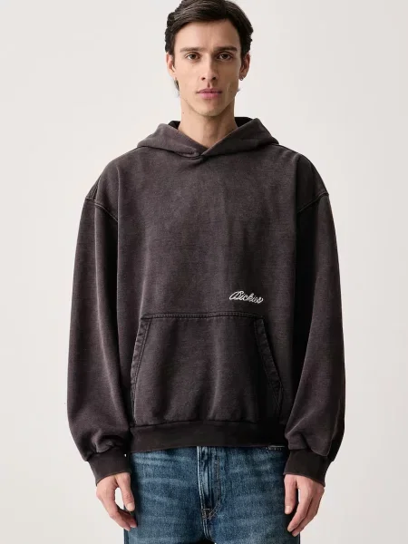 Dickies bluza z kapturem z bawełną szara