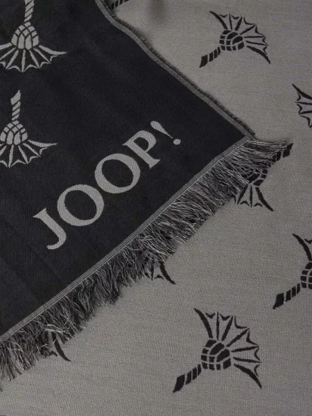 Szal z nadrukiem z logo model ‘Feris’ Joop! Collection czarna