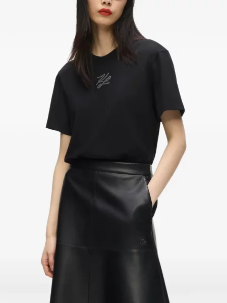 Stras tricou Karl Lagerfeld negru