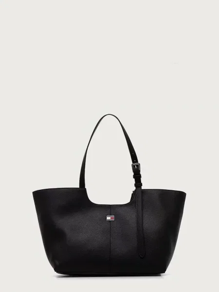 Rucsac Tommy Jeans din piele negru