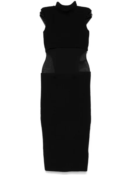 Rochie midi Sportmax până la genunchi de costum negru