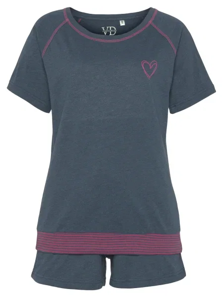 VIVANCE Kratke hlače za spanje / roza modra