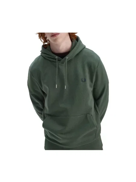 Bluza z kapturem Fred Perry zielona