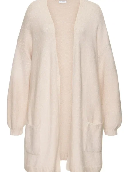 VIVANCE Pletena jopa svetlo bež