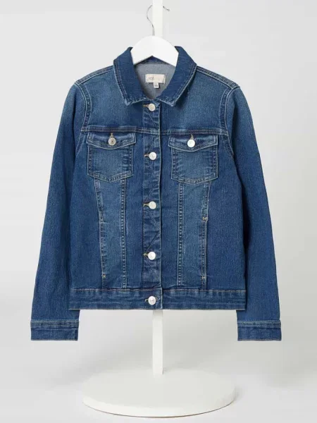 Kurtka jeansowa z dodatkiem streczu model ‘Sara’ Only niebieska