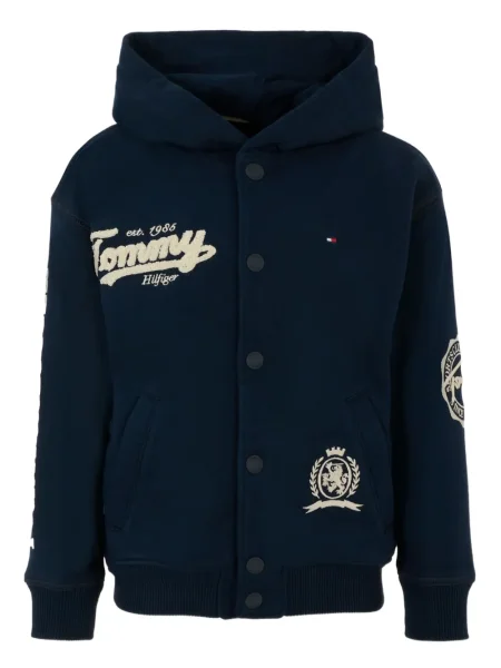 Bluza z kapturem dziecięca Tommy Hilfiger niebieska