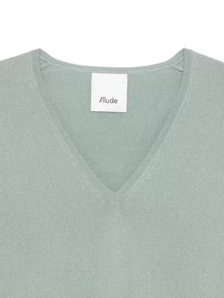 Pulover Allude cu decolteu în V verde