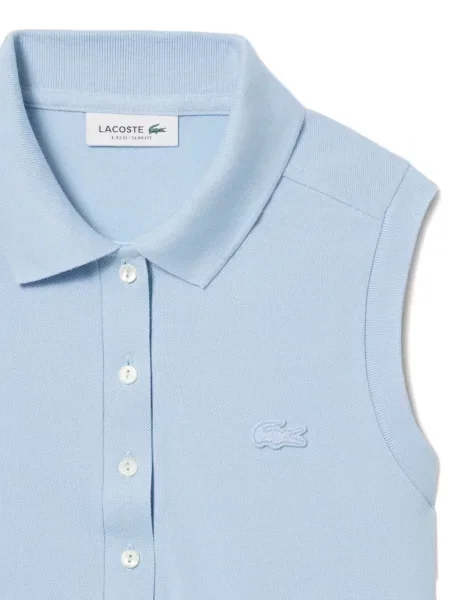 Αμάνικο polo Lacoste μπλε