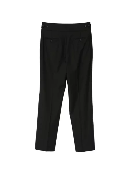 Pantaloni croiți Patrizia Pepe negru
