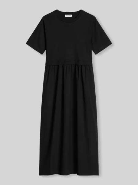 Sukienka casualowa o kroju loose fit z czystej bawełny Marc O'polo czarna