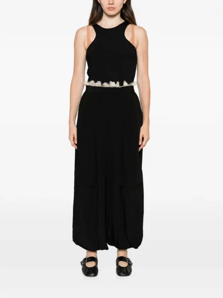 Pantaloni Sea din dantelă negru
