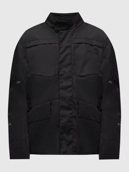 Комплект із чорної куртки з вишивкою емблеми та стьобаної куртки Vetements чорна