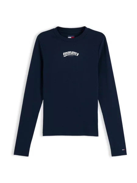 Tommy Jeans Tricou ESS bleumarin alb