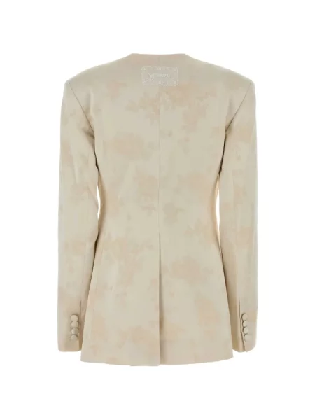 Sacou Ganni cu model floral din jacard