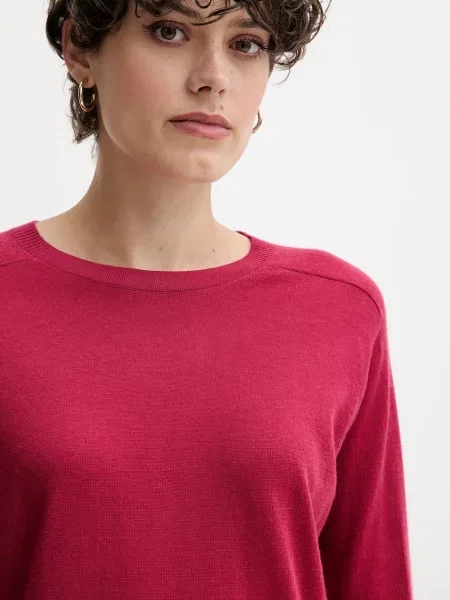 Шерстяной легкий свитер United Colors Of Benetton серый