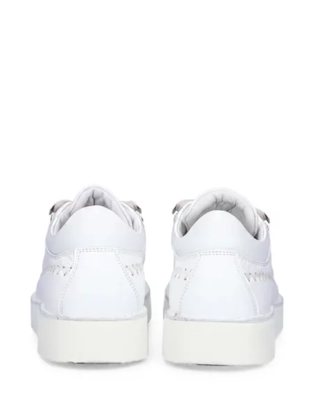 Fűzős bőr sneaker Fracap fehér