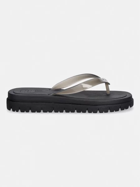 Tommy Jeans šľapky dámske TJW CLEATED JELLY SUMMER SANDAL čierna
