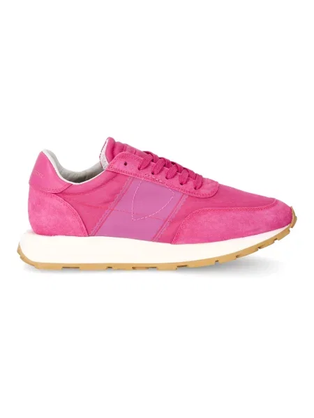 Buty do biegania Philippe Model zamszowe do biegania różowe