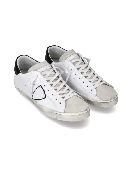 Sneakersy Philippe Model skórzane do tenisa białe