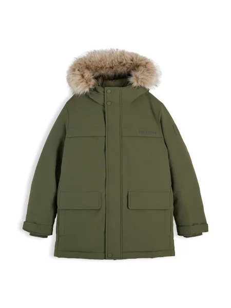 Tommy Hilfiger zimní bunda dětská zelená