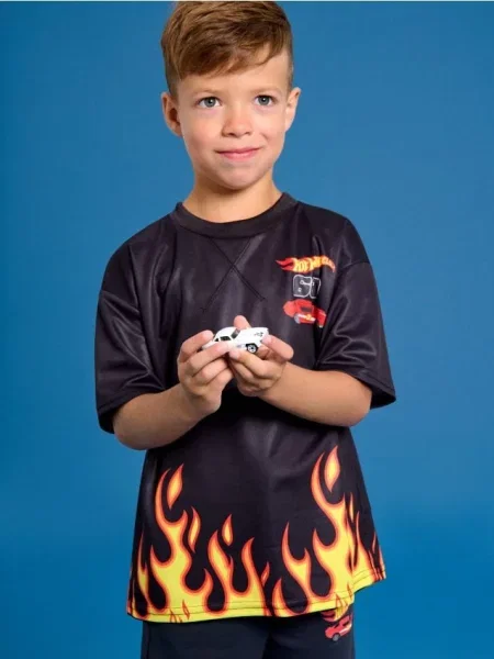 Sinsay Tričko Hot Wheels černá