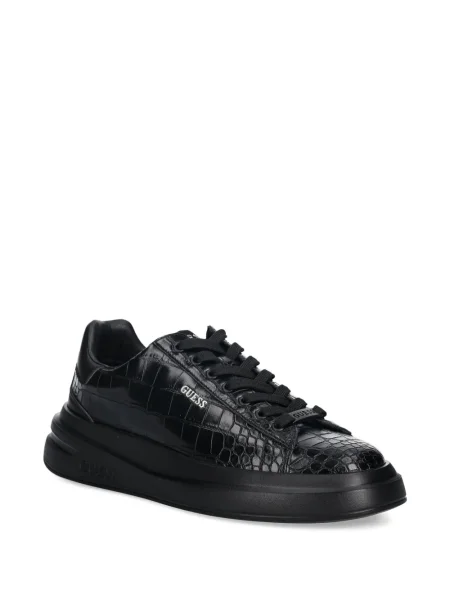 Sneakers Guess με κορδόνια με δαντέλα μαύρο