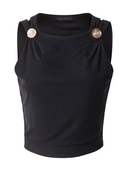 Guess Top Regular Fit črna