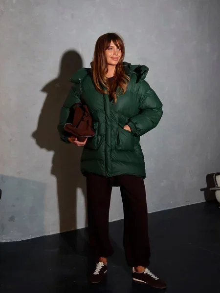 Зимова куртка Milirud оливковий нейлон/поліестер