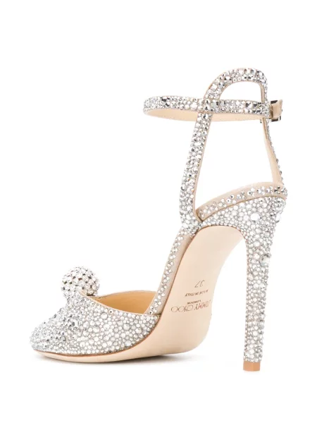 Sandały Jimmy Choo skórzane szare